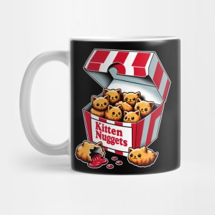 Snacktime Kitten Nugget Love, Trendy Tee for Culinary Aficionados Mug